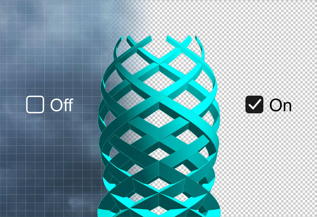 Image Alpha Transparency Control