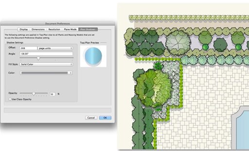 Plant and Massing Model Shadow Improvements
