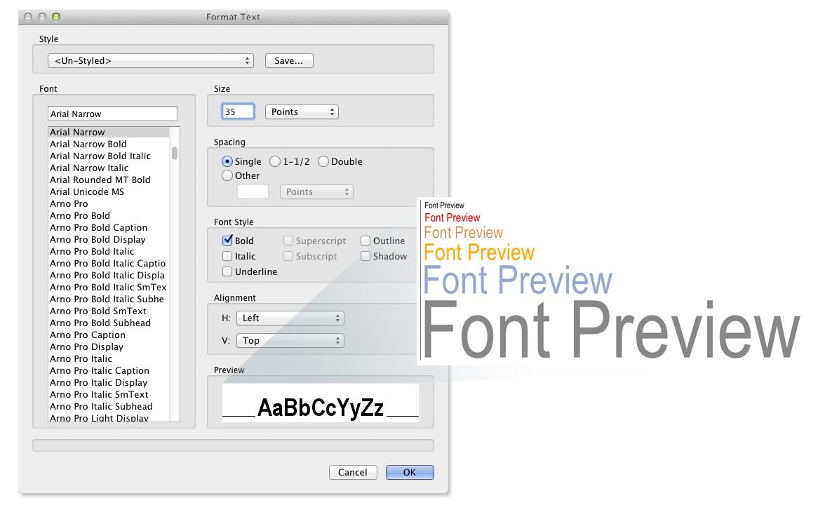 Font Preview