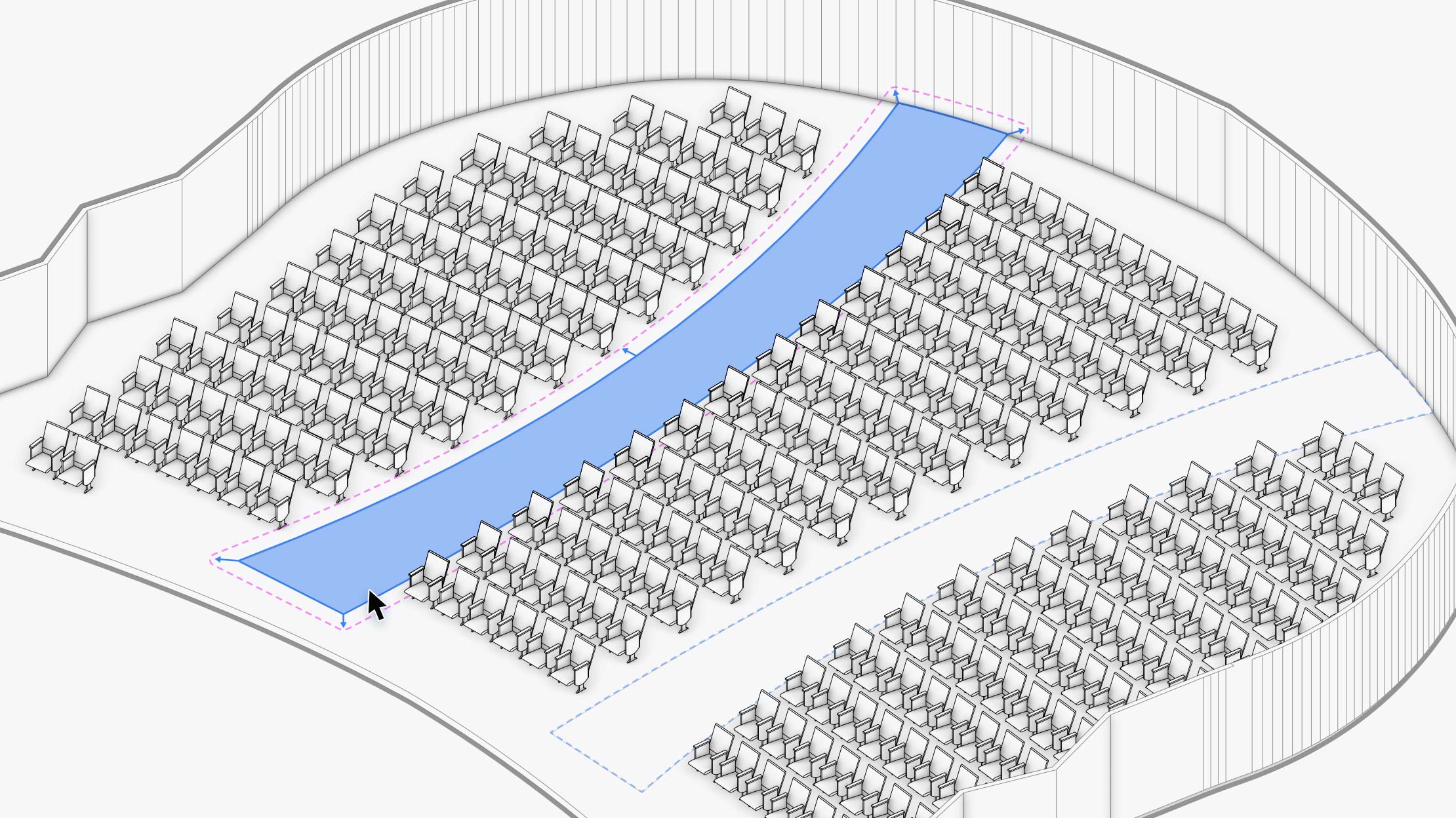 Detailed Seating Sections