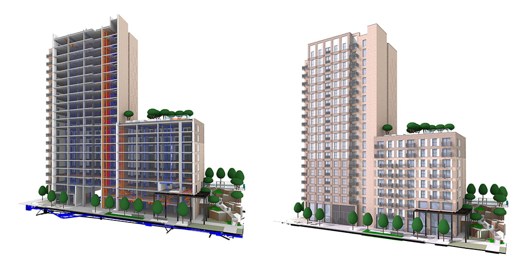 BIM image from A&Q Partnership project The Eight Gardens at Watford