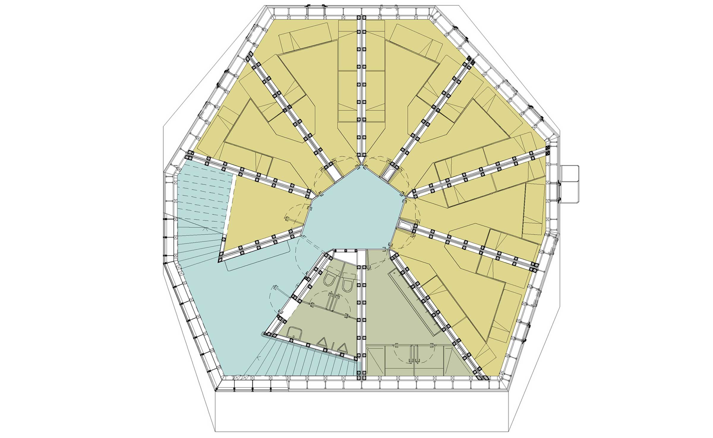 Monte Rosa Hut top plan