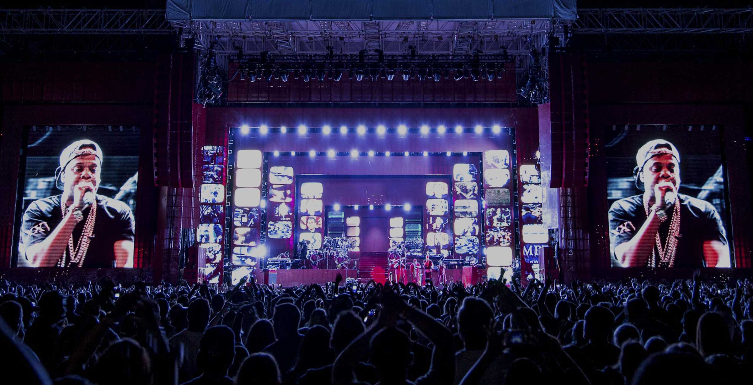 Legends of Summer Tour stage with Jay-Z