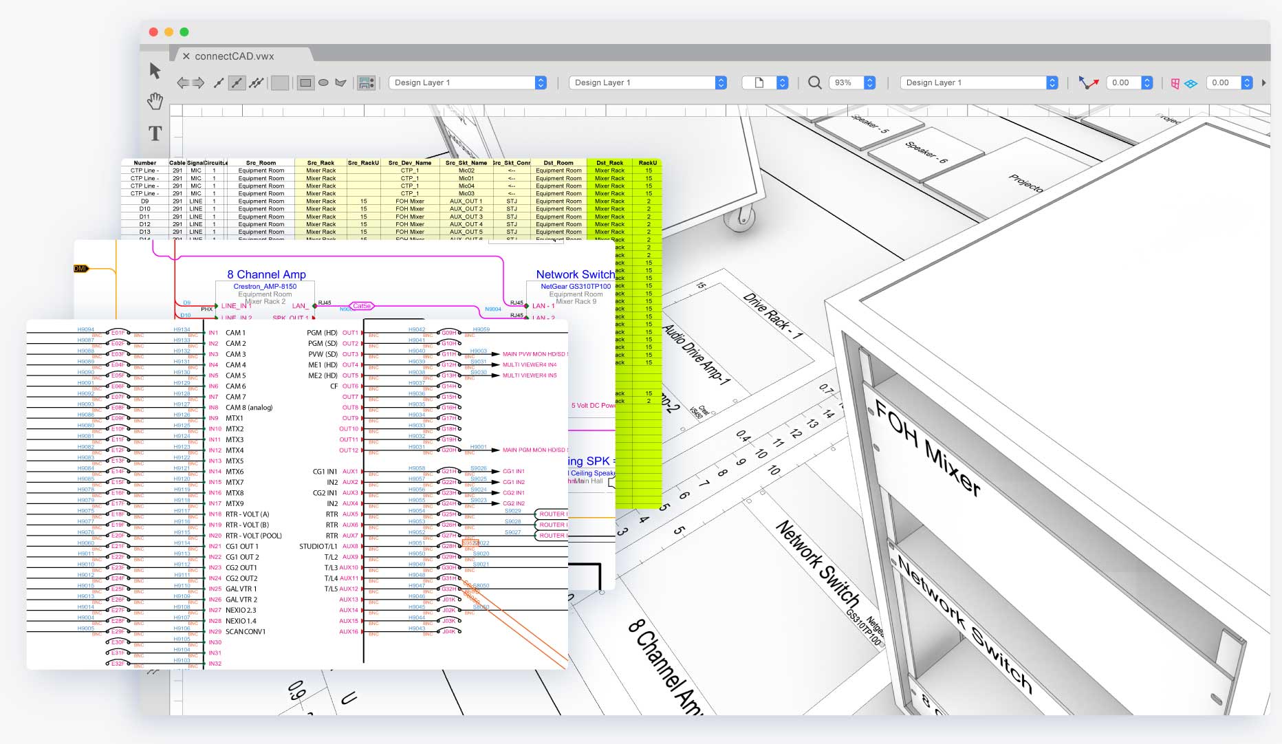 Signal Flow And System Design Software Connectcad Vectorworks